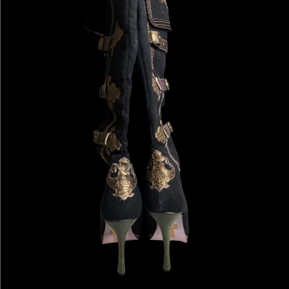 Leg Avenue Black Elegant Heeled Boots - Picture 6 of 6